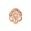 0.05Ct Flower Design Prong Set Lab-Grown Diamond Gold Wire Back Stud Nosepins