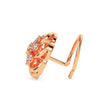 0.05Ct Flower Design Prong Set Lab-Grown Diamond Gold Wire Back Stud Nosepins