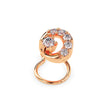 0.07Ct Circle Design Prong Set Lab-Grown Diamond Gold Wire Back Stud Nosepins