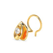 0.03Ct Teardrop Design Lab-Grown Diamond Gold Wire Back Stud Nosepins