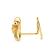 0.03Ct Round Bezel set Lab-Grown Diamond Gold Wire Back Stud Nosepins