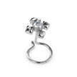 0.03Ct Round Prong Set Lab-Grown Diamond Gold Wire Back Stud Nosepins