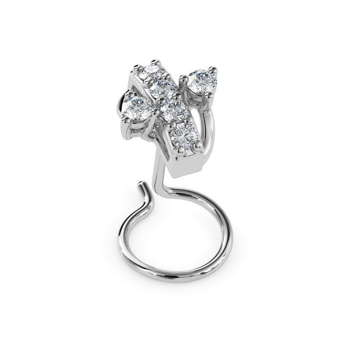0.06Ct Dainty Prong Set Lab-Grown Diamond Gold Wire Back Stud Nosepins