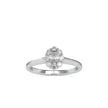 oval prong halo lab-grown diamond ring in white gold