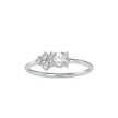 oval solitaire diamond ring in white gold
