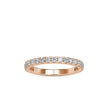 prong half eternity lab-grown diamond ring in rose gold