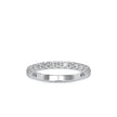 prong half eternity lab-grown diamond ring in white gold