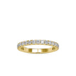 prong half eternity lab-grown diamond ring in yellow gold