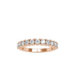 prong half eternity lab-grown diamond ring in rose gold