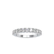 prong half eternity lab-grown diamond ring in white gold