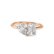 1.91Ct Emerald & Pear Lab-Grown Diamond Toi Et Moi Gold Ring