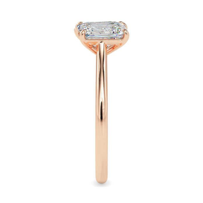 1.91Ct Emerald & Pear Lab-Grown Diamond Toi Et Moi Gold Ring