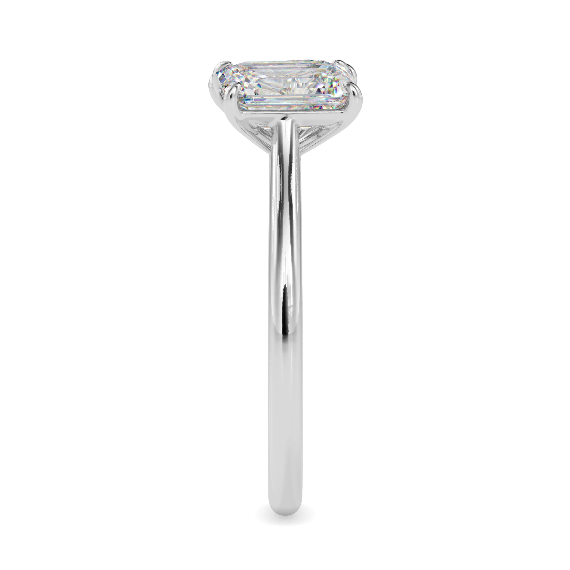 1.91Ct Emerald & Pear Lab-Grown Diamond Toi Et Moi Gold Ring