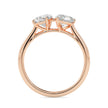 1.77Ct Pear Two Stone Lab-Grown Diamond Toi Et Moi Gold Ring