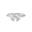 1.77Ct Pear Two Stone Lab-Grown Diamond Toi Et Moi Gold Ring
