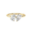 1.77Ct Pear Two Stone Lab-Grown Diamond Toi Et Moi Gold Ring