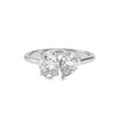 1.88Ct Pear & Oval Lab-Grown Diamond Toi Et Moi Gold Ring