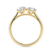 1.88Ct Pear & Oval Lab-Grown Diamond Toi Et Moi Gold Ring