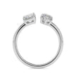 1.94Ct Emerald & Marquise Lab-Grown Diamond Toi Et Moi Gold Ring