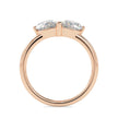 1.62Ct Teardrop Shape Pear Lab-Grown Diamond Toi Et Moi Gold Ring
