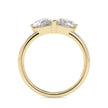 1.62Ct Teardrop Shape Pear Lab-Grown Diamond Toi Et Moi Gold Ring