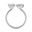 1.87Ct Heart & Pear Lab-Grown Diamond Toi Et Moi Gold Ring