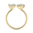 1.87Ct Heart & Pear Lab-Grown Diamond Toi Et Moi Gold Ring