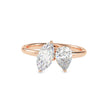 1.75Ct Marquise & Pear Lab-Grown Diamond Toi Et Moi Gold Ring