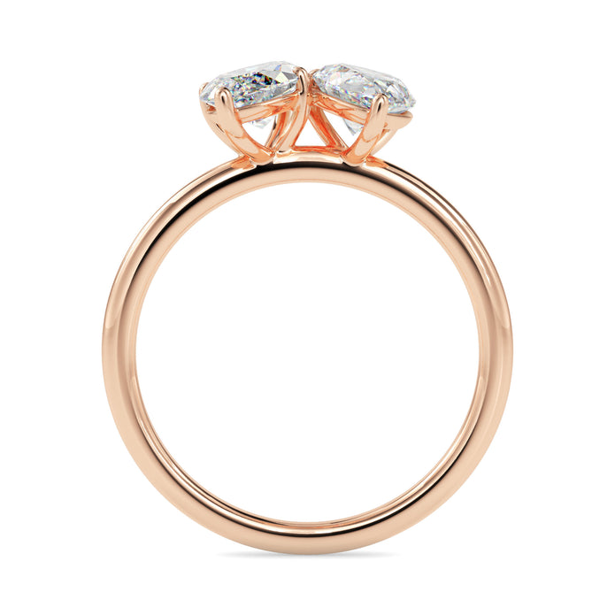 1.75Ct Marquise & Pear Lab-Grown Diamond Toi Et Moi Gold Ring