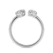 1.85Ct Marquise & Pear Open Gap Lab-Grown Diamond Toi Et Moi Gold Ring