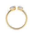 1.85Ct Marquise & Pear Open Gap Lab-Grown Diamond Toi Et Moi Gold Ring