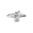 1.88Ct Pear & Baguette Lab-Grown Diamond Toi Et Moi Gold Ring
