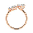 2.00Ct Marquise & Princess Lab-Grown Diamond Toi Et Moi Gold Ring