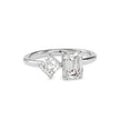 1.90Ct Emerald & Princess Lab-Grown Diamond Toi Et Moi Gold Ring
