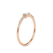 baguette cut lab-grown diamond ring in rose gold