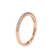 pavé half eternity lab-grown diamond ring in rose gold