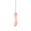 infinity round pave diamond pendant necklace in rose gold
