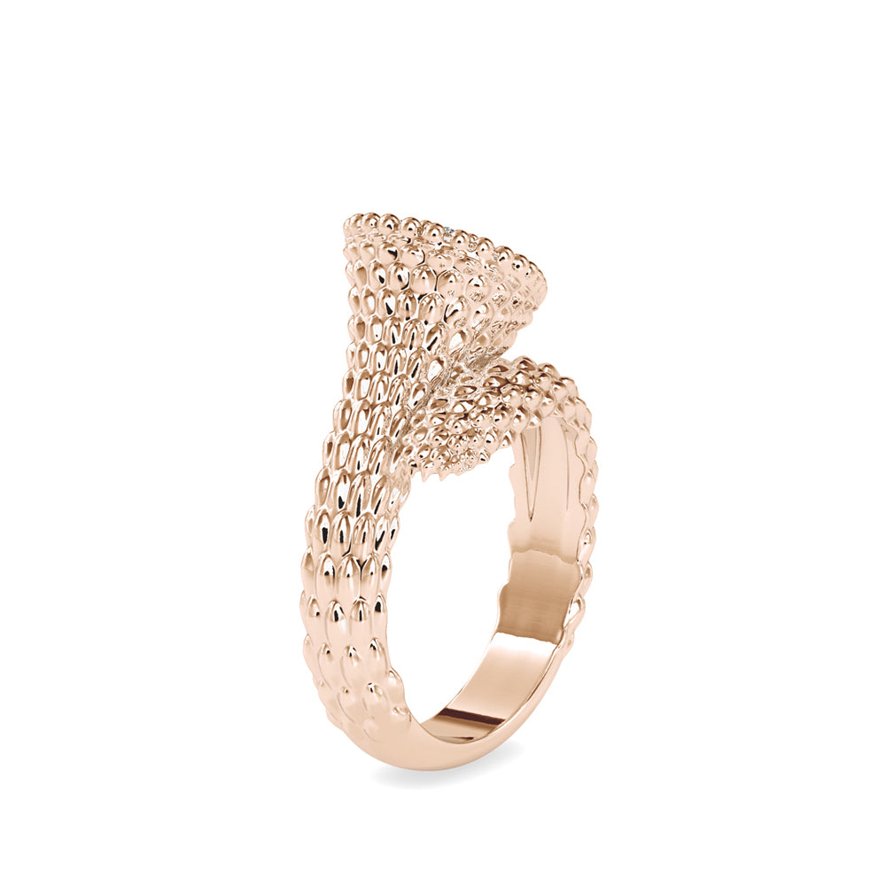 cluster lab-grown diamond ring in rose gold