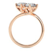 round bypass toi et moi lab-grown diamond ring in rose gold