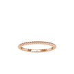 twisted wire gold band ring in rose gold