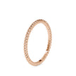twisted wire gold band ring in rose gold