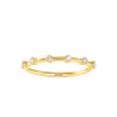 round cut prong diamond ring in yellow gold