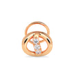 Rose Gold Round Prong Lab-Grown Diamond Stud Nosepin