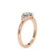 round solitaire lab-grown diamond ring in rose gold