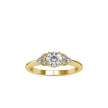 round solitaire lab-grown diamond ring in yellow gold