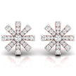 0.33Ct Snowflake Style Prong Set Lab-Grown Diamond Gold Stud Earrings