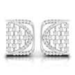 0.25Ct Square Shape Design Prong Set Lab-Grown Diamond Gold Stud Earrings