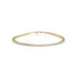 0.02Ct Round Prong Lab-Grown Diamond Gold Tennis Bracelet