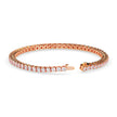 4.06Ct Round Prong Set Lab-Grown Diamond Gold Tennis Bracelets