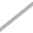 3.89Ct Cushion Prong Set Lab-Grown Diamond Gold Tennis Bracelets